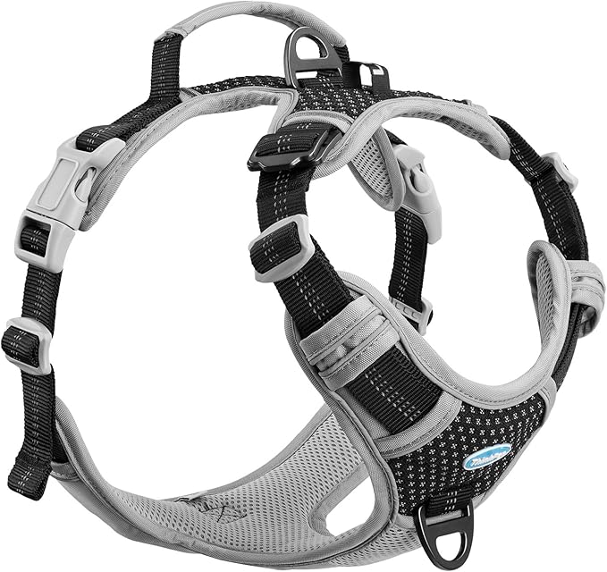 ThinkPet No Pull Harness Breathable Sport Vest with Handle-Dog Harnesses Reflective Adjustable for Medium Large Dogs