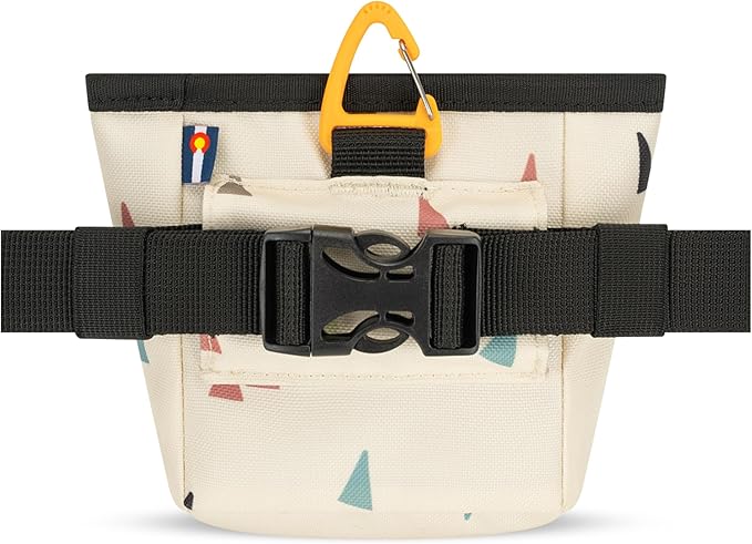 OllyDog Goodie Treat Bag, Dog Treat Pouch, Waist Belt Clip for Hands-Free Training, Magnetic Closure, Dog Training and Behavior Aids, Three Ways to Wear (Terrazzo)
