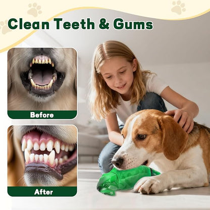 ZeLing HTL Dog Chew Toys for Aggressive Chewers, Indestructible Lizard Shape Tough Dog Toy with Natural Scents, Durable Chew Bones to Keep Large Dogs Busy, for Super Chewers 20-80Lbs - Bacon