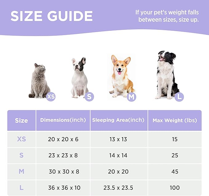 LE SURE Donut Small Dog Bed - Round Cat Beds Indoor Anti-Anxiety Calming Present for Pets, Washable Cute Modern Beds with Jacquard Shaggy Plush & Anti Slip Bottom，23 Inch, Brwon
