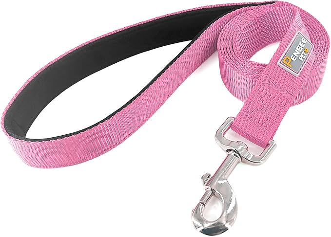 Basic Dog Leashes 6 FT Padded Handle Nylon Dogs Leashes for Small Dogs Pink