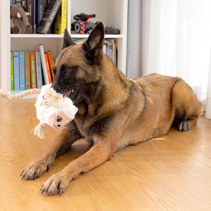 Sedioso Large Dog Squeaky Toys, Stuffed Animal Dog Chew Toy, Durable Plush Toy for Puppy, Small, Middle, Large Dogs