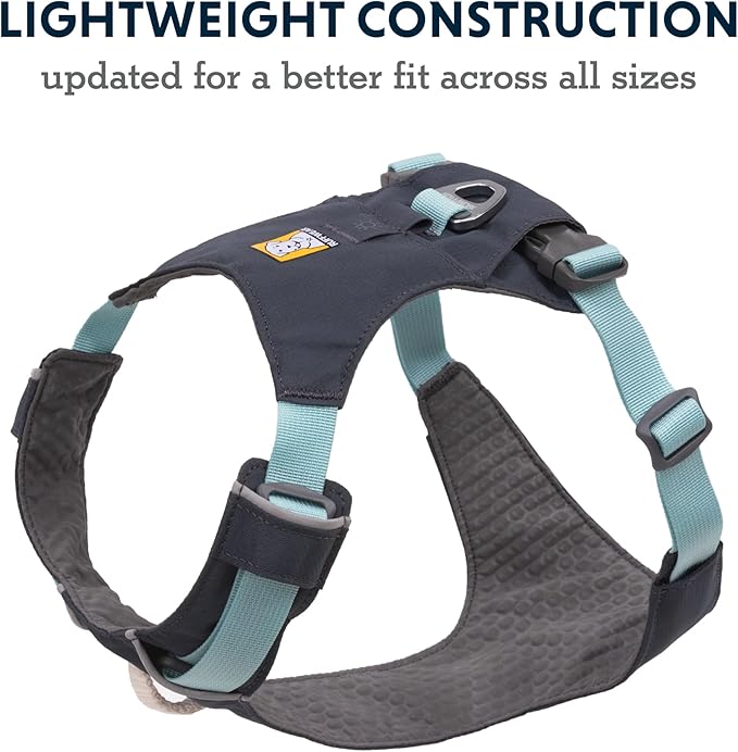 Ruffwear, Hi & Light, Everyday Lightweight Dog Harness, Trail Running, Walking, Hiking, All-Day Wear, Basalt Gray, Large/X-Large