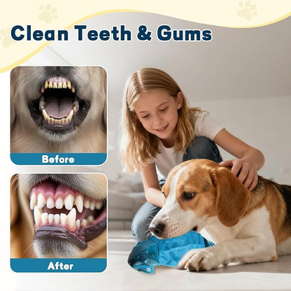 ZeLing HTL Dog Chew Toys for Aggressive Chewers, Indestructible Lizard Shape Tough Dog Toy with Natural Scents, Durable Chew Bones to Keep Large Dogs Busy, for Super Chewers 20-80Lbs - Milk