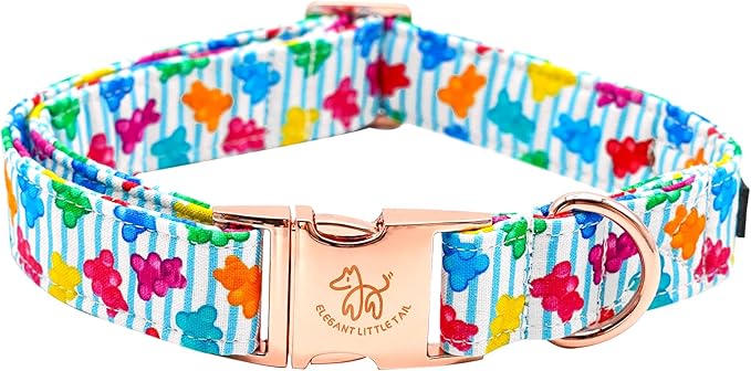 Elegant little tail Dog Collar, Dill Pickles Pattern Pet Collar Durable Cute Dog Collars Male or Female Pet Gift Adjustable Dog Collar for Large Dogs