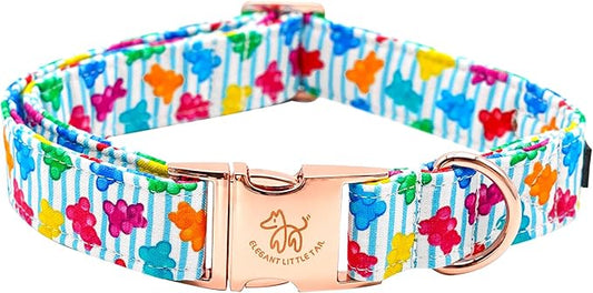 Elegant little tail Dog Collar, Dill Pickles Pattern Pet Collar Durable Cute Dog Collars Male or Female Pet Gift Adjustable Dog Collar for Small Dogs