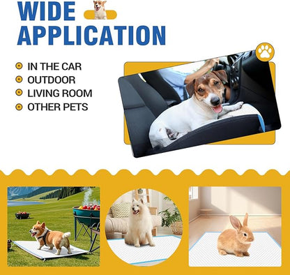 VJJ Extra Large Doggie Pee Pad, 30”x30” Thicken Dog Pee Pads, 60 Count XL Doggy Pads Leak-Proof, Super Absorbent Puppy Pee Pads for Dogs, Soft Training Pet Pads for Dogs Cats Rabbits