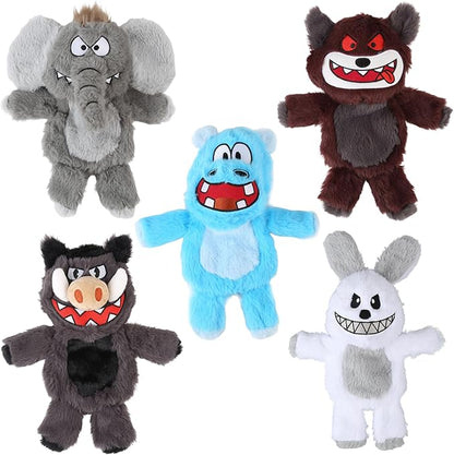 Bzonsmart 5 Pack Squeaky Dog Toys.Tough Plush Chew Toys for Dogs.Interactive Dog Toy to Keep Small Medium Large Breed Dogs Busy .Durable Anti-Boredom Dog Toy for Teething & Playtime.