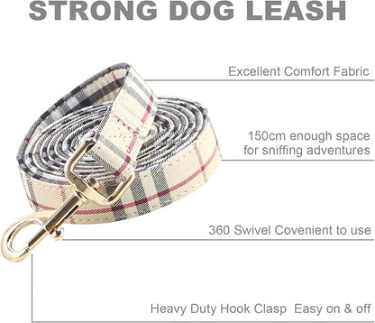 SuperBuddy Dog Collar and Leash,Breathable Adjustable Dog Collar-Safe Buckle-Collars for Small Medium Large Pet