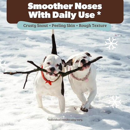 Natural Dog Company Snout Soother Balm – Dog Nose Balm for Dry Cracked Snouts, Moisturizing Winter Nose Care with Coconut Oil & Shea Butter, Lick Safe Dog Snout Balm for All Breeds, 2 oz Tin