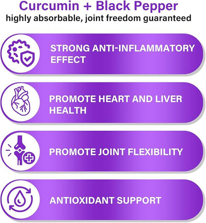 Turmeric Chews for Dogs with Curcumin & Coconut Oil Joint Pain Relief, Anti-Inflammatory Antioxidant Support, 120 Salmon-Flavored Soft Chews for Hip & Joint Mobility (120 Ct, Salmon)