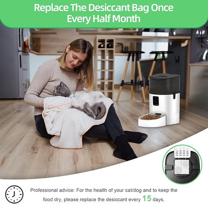 12 Packs Pet Food Desiccant Bag, Compatible with Petlibro Automatic Cat & dog Feeders, Keep Pet Food Dry and Fresh, Desiccant Bag for Cat Dog Feeder