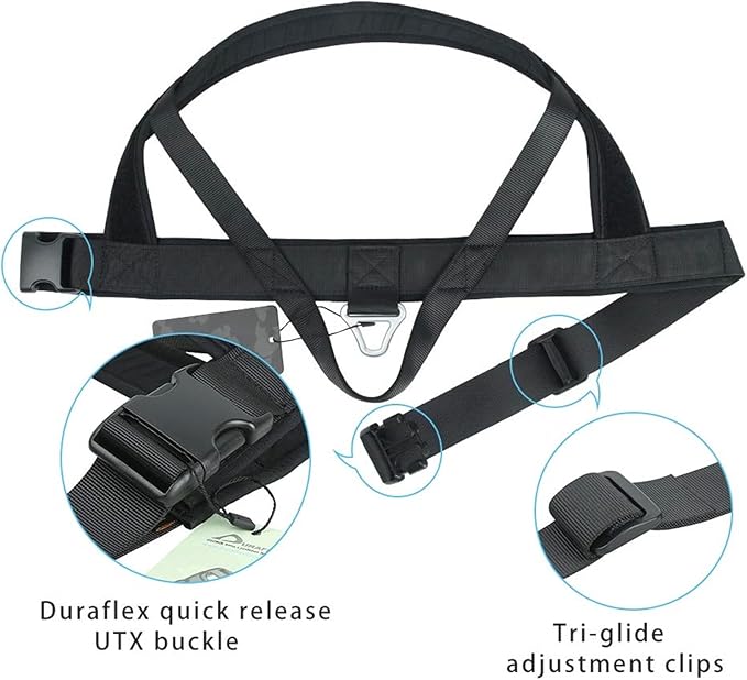 EXCELLENT ELITE SPANKER No Pull Dog Harness Padded Military Patrol Vest Adjustable Nylon Small Service Walking Dog Harness with Handle for Training Running(BLK-L)