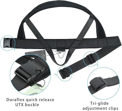 EXCELLENT ELITE SPANKER No Pull Dog Harness Padded Military Patrol Vest Adjustable Nylon Small Service Walking Dog Harness with Handle for Training Running(BLK-L)