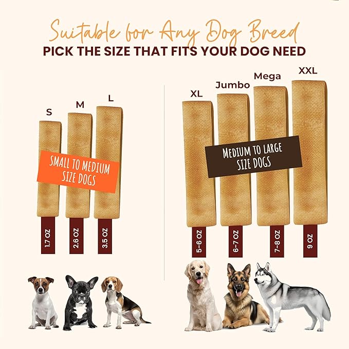 Authentic Himalayan Yak Cheese for Dogs - Small (Pack of 10) - Sourced from Pristine Himalayan Foothill, Rawhide-Free, NO preservatives