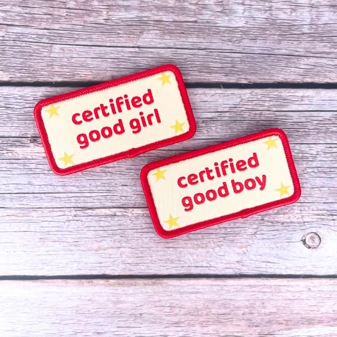 Certified Good Boy Girl Dog Harness Patches | Hoop & Loop Funny Cute Dogs Patch for Removable Vest Collar Tactical Working Moral Training Tracking Service Dog Doggie Pet Embroidery Accessories (Boy)