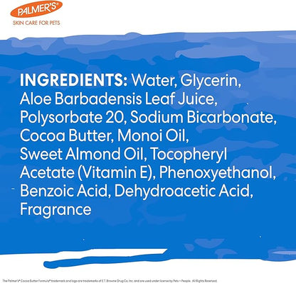Palmer's Coconut Oil Puppy Wipes for Between Baths - Cocoa Butter Grooming Wipe for Dogs - Paraben & Phthalate Free Bath Towlettes, 100 Count