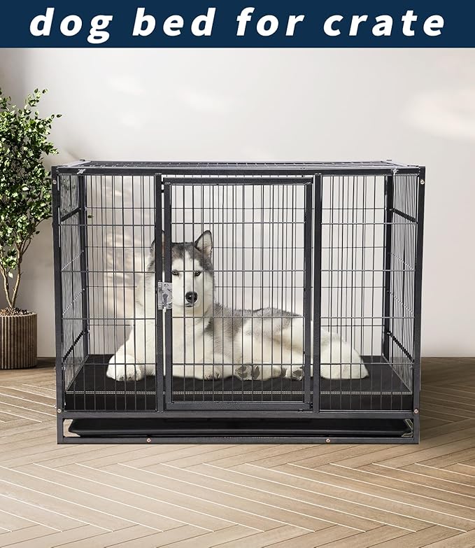 Waterproof Dog Bed Large Sized Dog，Orthopedic Waterproof Pet Beds with Removable Washing Cover, Egg Crate Foam Mat, Suitable for Pet Up to 120 lbs