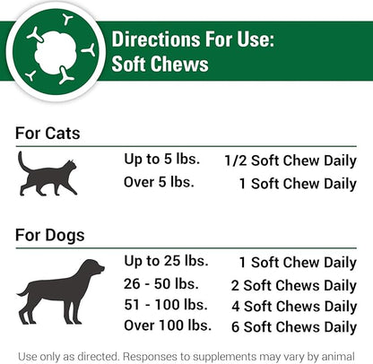 Vet Classics CAS Options Extra Strength Immune Support for Dogs, Cats – Pet Health Supplement, Dog Antioxidant Care – Extra-Strength Dog Supplement Formula – 120 Soft Chews