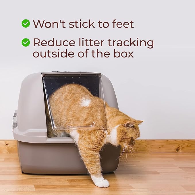 Genius Litter Health Monitoring Cat Litter, Featured on Shark Tank, Lightweight Crystal Silica Gel, Non Clumping, Dust Free, Low Tracking, Odor Control for Indoor Cats and Kittens, 3 Bag (18lb)