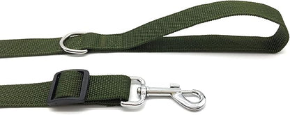 10FT Adjustable Dog Leash, Nylon Dog Leashes for Medium Large Dogs (Green)