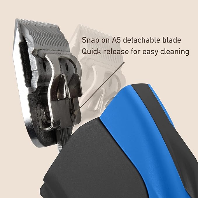 FURZONE Detachable Blade - Size 10 Blade 1/16", Made of Extra Durable Japanese Steel, Compatible with Most Andis, Oster, Wahl A5 Clippers