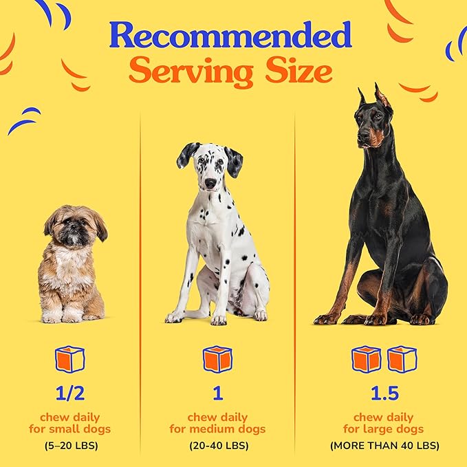 Dr Jay's Romps Dog Multivitamin Chews - Collagen Type II for Joint, Skin & Coat Support - Daily Dog Vitamins & Supplements for Immune & Digestion Health - Soft Chews for All Life Stages - 30 Count