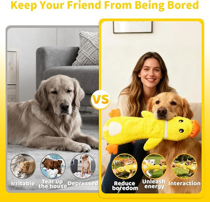 2 Pack Dog Toys for Small Dogs, Interactive Puzzle Toys,Squeaky & Crinkly, Stuffing-Free with Treat Pockets and a Water Bottle Pocket, Ideal for Puppy Small Pet Dogs