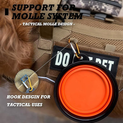 Tactical Dog Harness for Medium and Large Breeds, Air Dog Vest No Pull with Reflective Do Not Pet Patches, Breathable Dog Molle Vests for Training Walking Hunting Brown