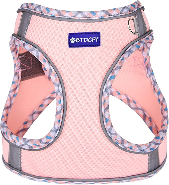 Step in Mesh Dog Harness and Leash Set - Breathable Air Mesh Reflective Escape Proof Vest - No Choke, Lightweight