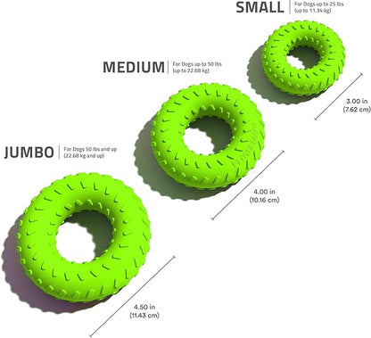 Playology Dog Toys | Dual Layer Ring Durable Chew Toy for Aggressive Chewers | Jumbo Sweet Potato Scented Toy - Easy to Clean and Made from Non Toxic Materials