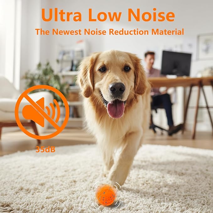 Interactive Dog Ball Replacement Shell (Orange)