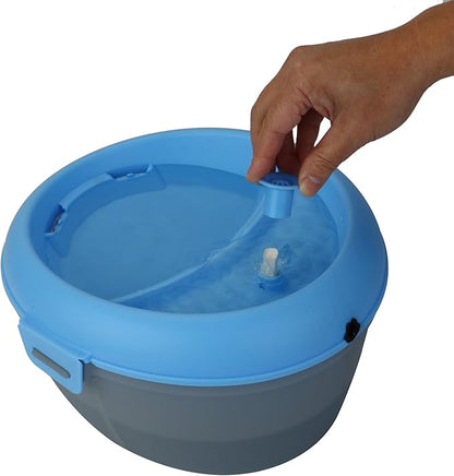 CoolerDog Dog Water Fountain Healthspring Pet Fountain - Ultra Quiet Filtered Water Encourages Hydration, 6L (202oz/1.5Gal)