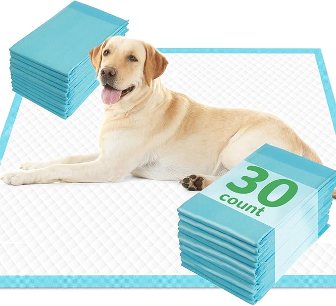 DEEP DEAR Dog Pads Extra Large 30"x36" [30-Count], XXL Puppy Pads for Potty Training, Leak-Proof Pee Pads for Dogs, Super Absorbent Puppy Pee Pads XL, Disposable Pet Pads for Puppies, Cats, Rabbits