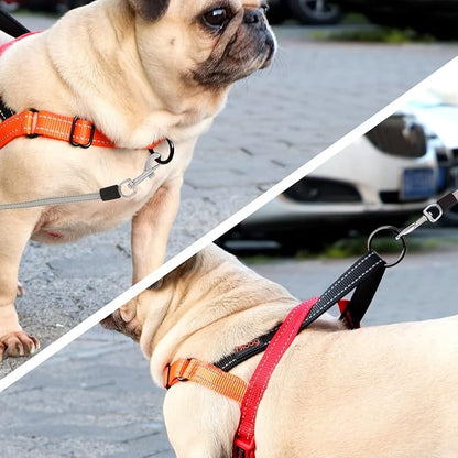 Didog No Pull Dog Harness with Soft Padded Handle, Quick Fit & Lightweight Adjustable Vest Harness, Easy for Training Walking for Small & Medium and Large Dogs(Red,M)