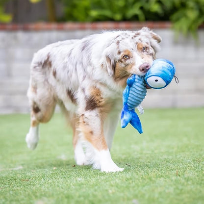 Huxley & Kent Slappies for Dogs | Jack Hammerhead (Small) | Squeak & Shake Dog Toy | No Stuff Squeaky Toy, TPR Ball in Head | Simulates Hunting Nature for Dogs