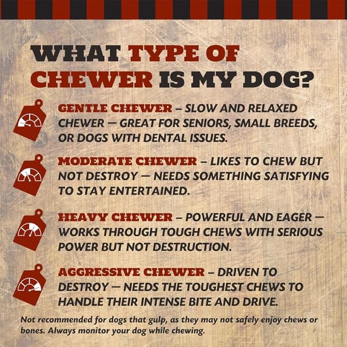 THE COUNTRY BUTCHER Giant Dog Bone for Aggressive Chewers, Large and Medium Breed Dog Treat, Natural, Tough, Chew Toy, Made in The USA, 1 Count