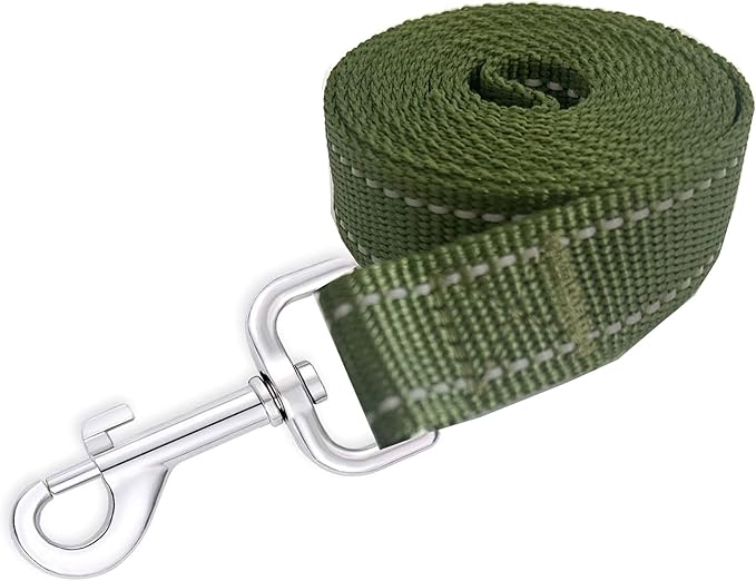 Reflective Dog Leash 4Ft /5 Foot /6 Feet Long, 1 Inch Wide, for Small and Medium Dogs