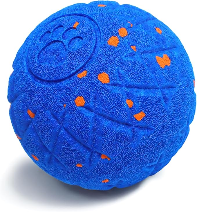 SCHITEC Smart Interactive Dog Toy Ball - Automatic Bouncing, Rolling & Vibrating Motorized Ball for Medium Large Dogs, Rechargeable Self-Moving Electronic Pet Toy for Boredom & Indoor Chase(Blue)