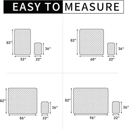 Easy-Going 100% Waterproof Dog Bed Cover, Non-Slip Pet Blanket for Furniture, Washable Couch Cover, Repleasement Sofa Cover (96x82 in,Navy)
