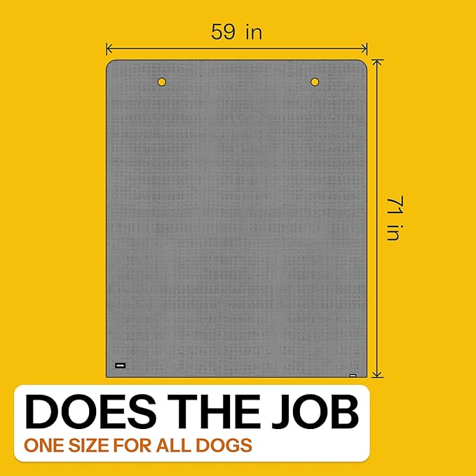 Dog Towel Blanket for Drying Dogs and Cover for Car Back Seat, XLarge 71" x 59", Ultra Quick Dry and Absorbent Microfiber, Light Weight, Machine Washable, Soaks Over 1.5L, Grey, Beach to Boot