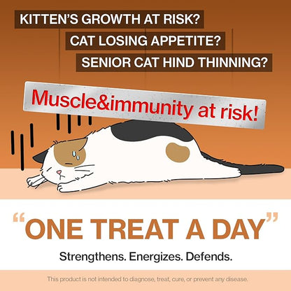 Doctor By Cat Colostrum Protein Cat Supplement Immune Support Muscle Growth, Gentle on Digestion for Kittens, Adult&Senior Cats with Goat Milk, Whey Protein Isolate, Colostrum Lickable Formula