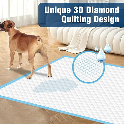 VJJ Dog Pads 100 Pack 30"x36", Dog Pads Extra Large for Pets, Disposable Large Pee Pads for Doggy & Puppy Training Pads, Piddle Pads for Indoor, Outdoor Use