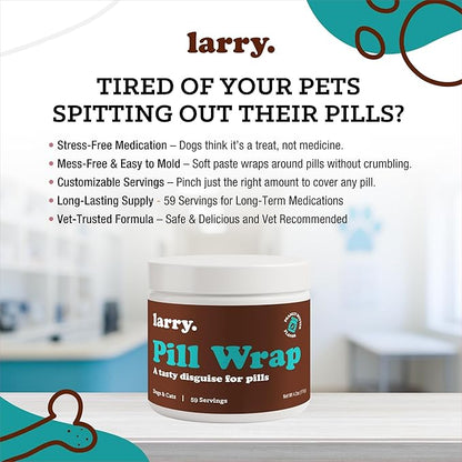 Peanut Butter Pill Wrap for Dogs - Pet Pill Paste - Hide Dog Medication Pockets - Dog Treats for Medicine Hide Pill - 59 Servings - 4.2 oz - Made in USA