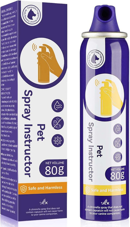 KDSZJDV Dog Corrector Spray, 80ml 1 Pack Dog Trainer Spray to Dogs from Stopping Unwanted Behaviors Pet Trainer Spray, Barking, Jumping, Stealing Food, Safe, Humane & Effective