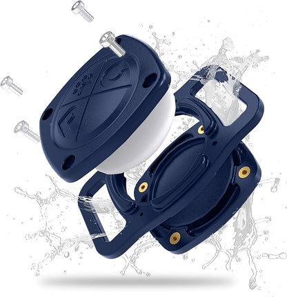 Pup Culture IP68 Waterproof AirTag Dog Collar Holder | 2.5X Stronger Than Competitors - Track Your Pet Using Apple AirTag Technology Without a Subscription | Dustproof - Doesn’t Hurt Your Collar