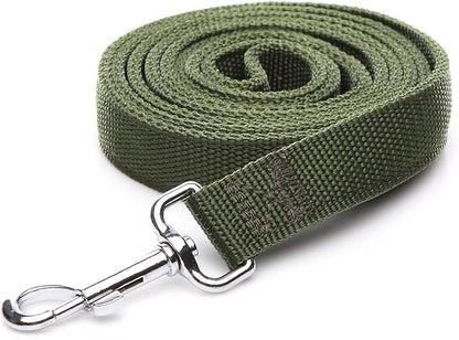 Nylon Dog Leash with 2-Layer, 4 FT/ 6 FT/ 7FT Long, 1 Inch Wide for Medium Large Dogs