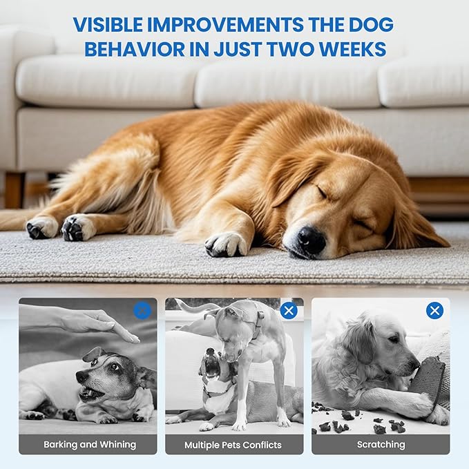 Yirr Dog Calming Diffuser, 6 in 1 Puppy Pheromones Calming Diffuser, Relaxing Pheromone for Dogs Relief Stress Anxiety Fighting Scratching Barking, Help Train Dog to Pee, 3 Diffuser 3 Refill(48ml)