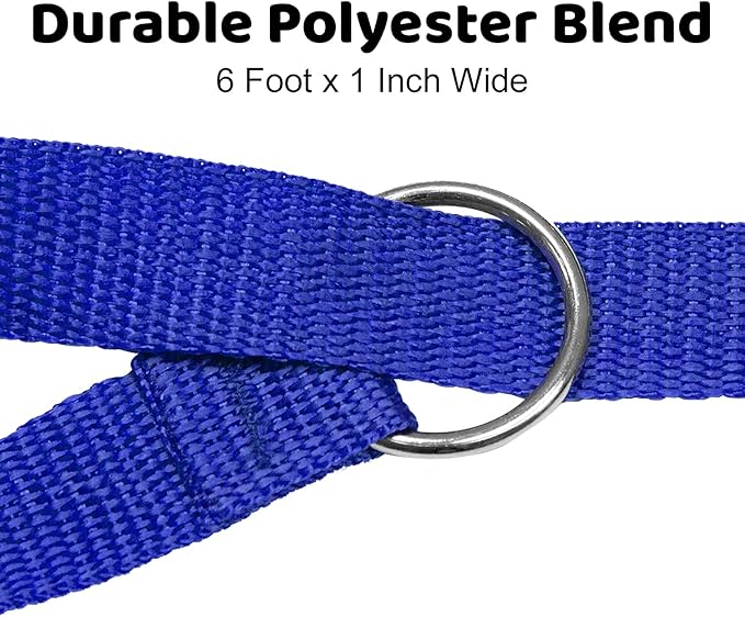 Downtown Pet Supply - 6ft Dog Kennel Slip Lead - Veterinarian, Grooming, Daycare & Rescue Supplies - One Size Leads for Dogs - 1" Thick - 12 Pack