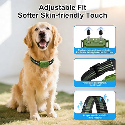 Ultimate Shock Collar for Dogs, 4500FT Dog Training Collar with Remote & IP68 Waterproof Electric Dog Collar with 3 Training Modes, Innovative Safer Light, Rechargeable E-Collar for All Breeds